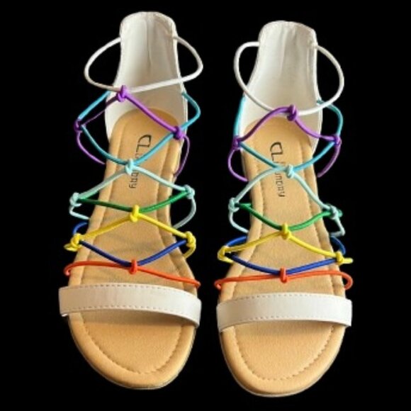 CL by Laundry Shoes - EUC - CL by Laundry Multicolored Knotted Sandal Women's Size 7.5